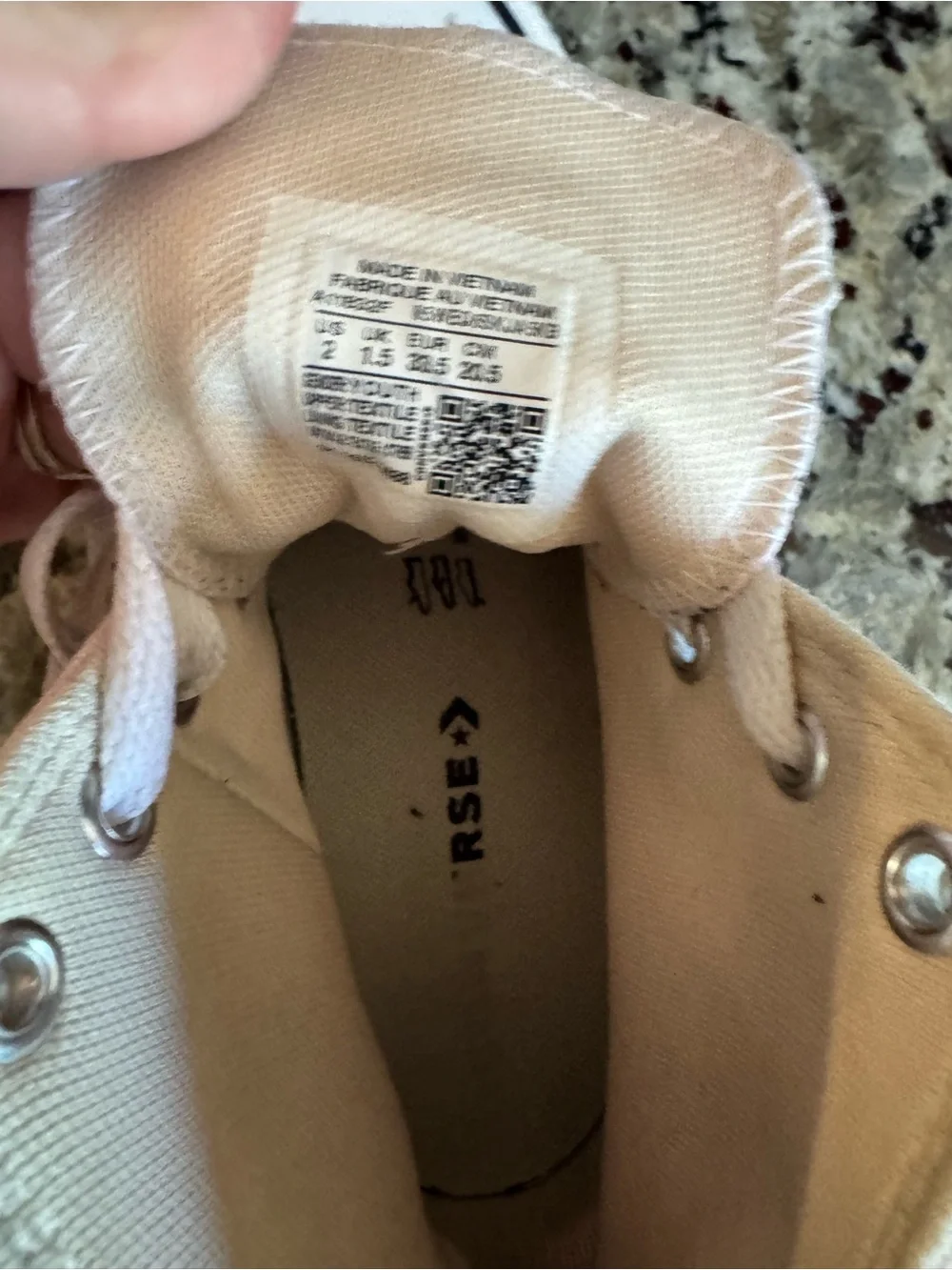 Converse Kids Light Pink High-Top Canvas Sneakers with White Soles